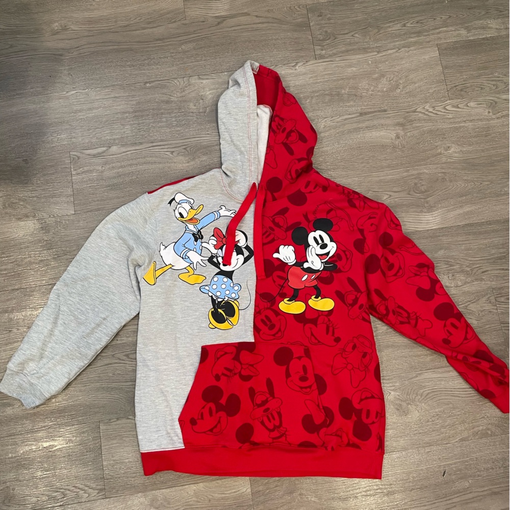 Mickey and Friends Hooded Pullover Sweatshirt Youth XL